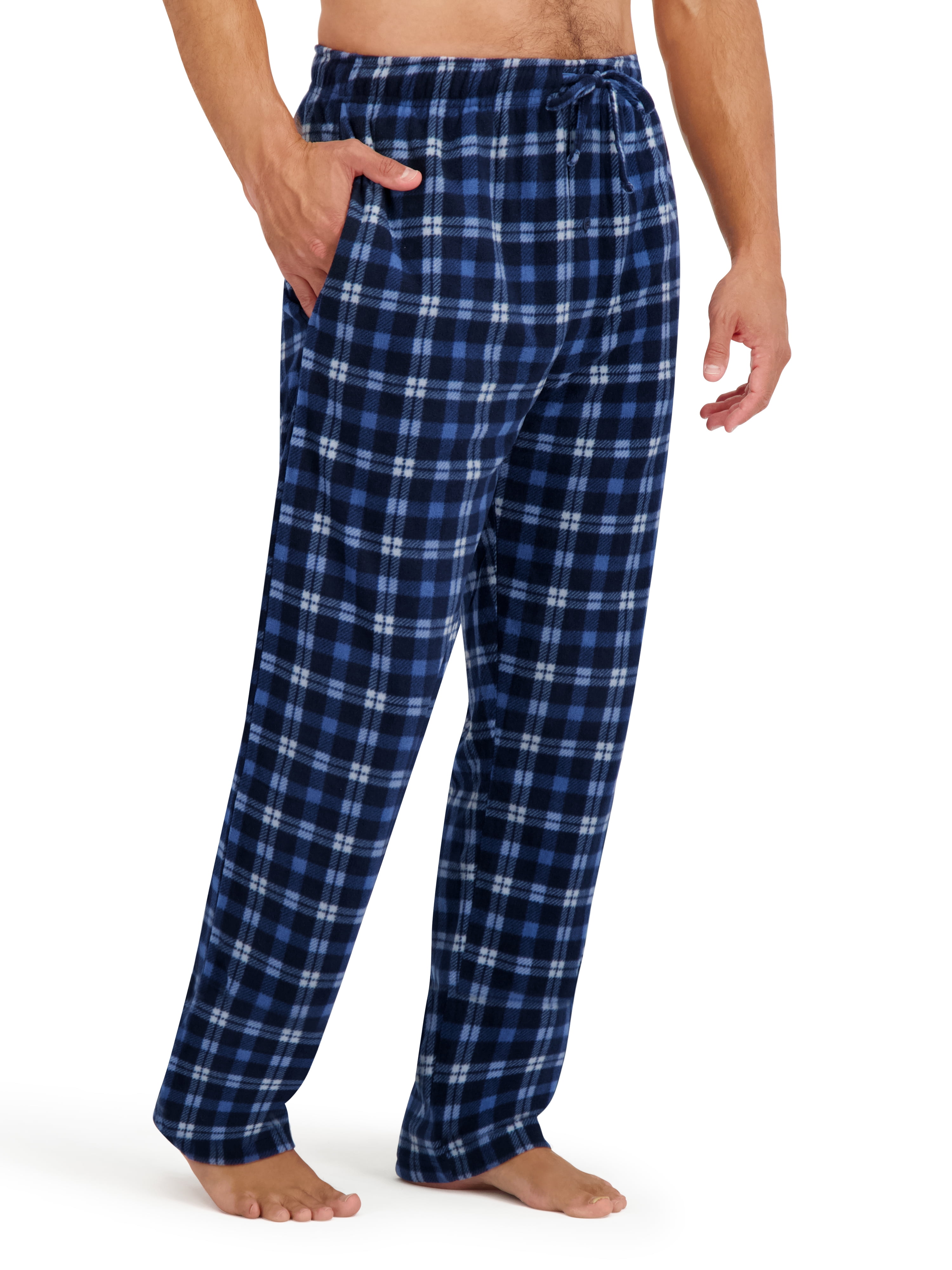 Hanes Men's Cozy Microfleece Pajama Sleep Pants, 2-Pack, Sizes S-2XL