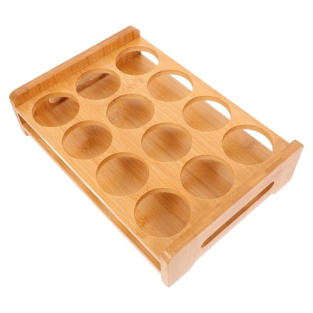 PBPBOX Wine Rack Bamboo Beer Glass Organizer Light Brown 1Set