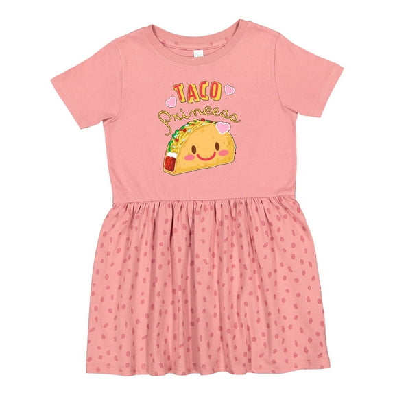 Inktastic Taco Princess Cute Taco Girls Toddler Dress