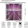 thumbnail image 2 of Lavender Floral Curtains, Lavender Flower Purple Window Treatments for Living Room Girls Woman Room Decor, Luxurious Elegant Purple Drapes 2 Panels, 42x54 Inch, 2 of 6