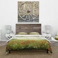 thumbnail image 2 of Designart 'Dramatic Sky Over Poppy Field' Rustic Duvet Cover Set, 2 of 4