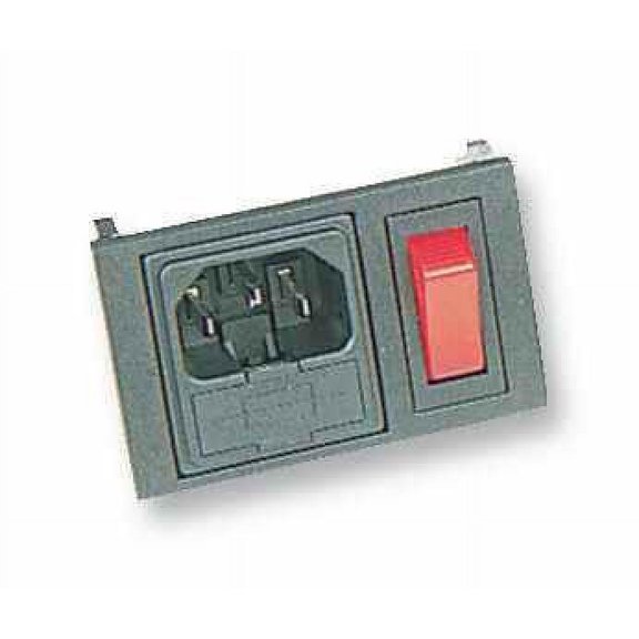 BULGIN LIMITED - IEC Inlet, Red Illuminated
