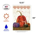 thumbnail image 3 of Toland Home Garden Gorgeous Gourds Pumpkin Fall Flag Double Sided 12x18 Inch, 3 of 5