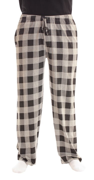 Black and white buffalo plaid mens pajama pant hotsell