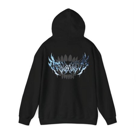 Back Metal Font Heavy Cotton Hoodie