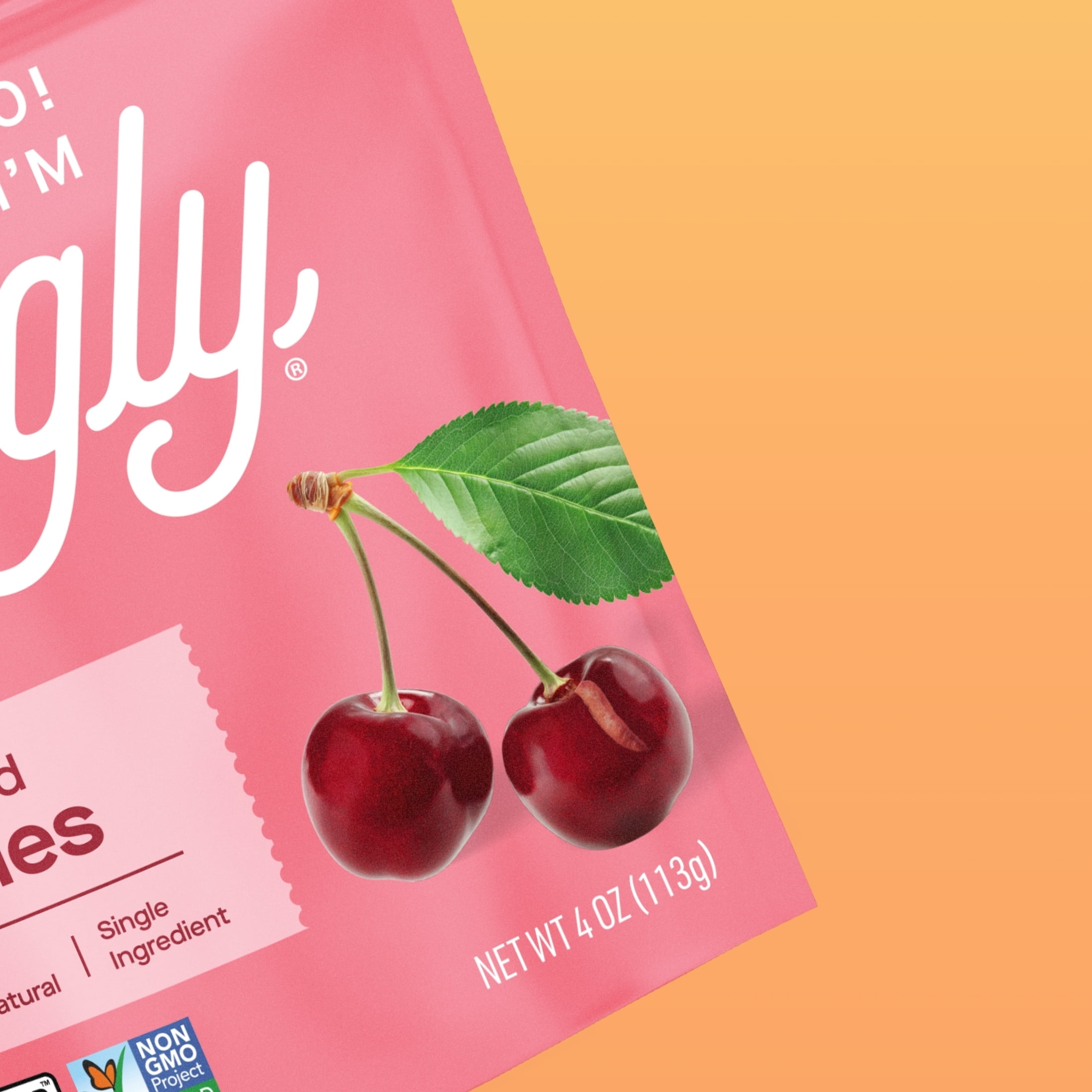 Hello! I'm Ugly Dried & Whole Cherries, No Sugar Added Snacks, Unsweetened Dried Fruit, 4 oz