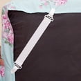 thumbnail image 3 of 4Pcs Bed Sheet Holder Adjustable Length Elastic Nylon Bed Sheet Clips Straps Sheet Holder Mattress Clips for Bedroom, 3 of 8