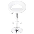 thumbnail image 2 of vidaXL Bar Stools 2 pcs White Faux Leather, 2 of 5