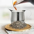 thumbnail image 4 of TEHAUX 12oz Stainless Steel Espresso Pitcher Set for Frothing, Latte Art, Cappuccino Foam and Coffee Use, 4 of 8