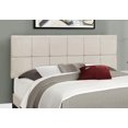 thumbnail image 2 of Monarch Specialties Bed, Queen Size, Platform, Bedroom, Frame, Upholstered, Linen Look, Wood Legs, Beige, Black, Transitional, 2 of 4