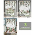 Christmas Snowman Tie Up Curtains for Kitchen Bathroom Bedroom Windows