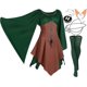 thumbnail image 1 of 5 paquetes de disfraz de hada elfo renacentista tradicional irlandés vikingo vestido hada elfo oreja para Halloween Cosplay fiesta de disfraces (mediano), 1 of 4