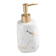 thumbnail image 1 of Dispensador de jabón de cerámica para loción, champú y gel de ducha líquido (capacidad para 350 ml) 68 cm x 172 cm, 1 of 9