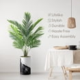 thumbnail image 3 of Artificial Tree in Contemporary Planter, Fake Areca Tropical Palm Silk Tree for Indoor and Outdoor Home Decoration - 57" Overall Tall (Plant Pot Plus Tree), 3 of 5