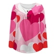 thumbnail image 4 of Aujourd'hui Réduction! Aqestyerly Blouse Décontractée Imprimée à Col Rond et Manches Longues pour Femmes, 4 of 5