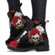 thumbnail image 3 of Zapatillas altas con estampado de flor y calavera para Mujer, botines de Mujer a la moda para otoño e invierno, Botas para adultos de talla grande 43 góticas 2024, 3 of 5