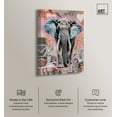 thumbnail image 2 of Graffiti Hearts Elephant Canvas Graffiti Pop Art by Art Remedy, Gallery Wrapped, 10" x 15", 2 of 7
