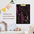 thumbnail image 4 of FORMRS Acrylic Clipboard with Low Profile Clip Standard A4 Letter Size, 12.5" x 9", Dark Purple Floral Pattern, 4 of 8