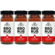 Oh Mama! BBQ Rub Savory Blend the Killer Rub great on Hogs Chicken Pork Chops Steaks Ribs Brisket Butt - Best Barbecue Butt Rub - Meat Seasoning and Spice Dry Rub - Shaker Bottle (4 Pack)