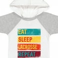 thumbnail image 4 of Inktastic Lacrosse Player Eat Sleep Lacrosse Repeat Boys or Girls Baby Bodysuit, 4 of 5