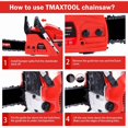 thumbnail image 4 of Gundir 62CC Gas Chainsaw - 20-Inch Professional Grade, Lightweight 15lb, Safety Valve & Anti-Vibration for Wood Cutting, Tree Trimming, 4 of 6