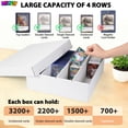 thumbnail image 3 of Caja Organizadora para Almacenamiento de Cartas XRACV Paquete de 5 con 4 Compartimentos, 3 of 8