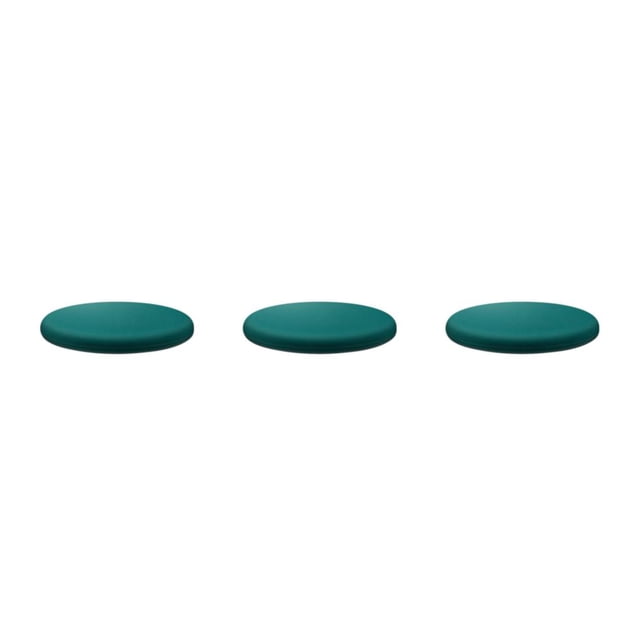 Baohd Chaise Coussin Doux Confortable et Peau Amicale Large Application Coussin Rond Vert Noirâtre 40cm 3Set