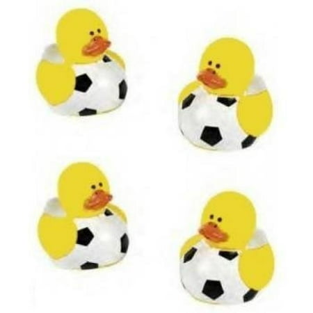 UPC 887600998186 product image for Lot Of 24 Mini Soccer Ball Rubber Ducks - Party Favors | upcitemdb.com