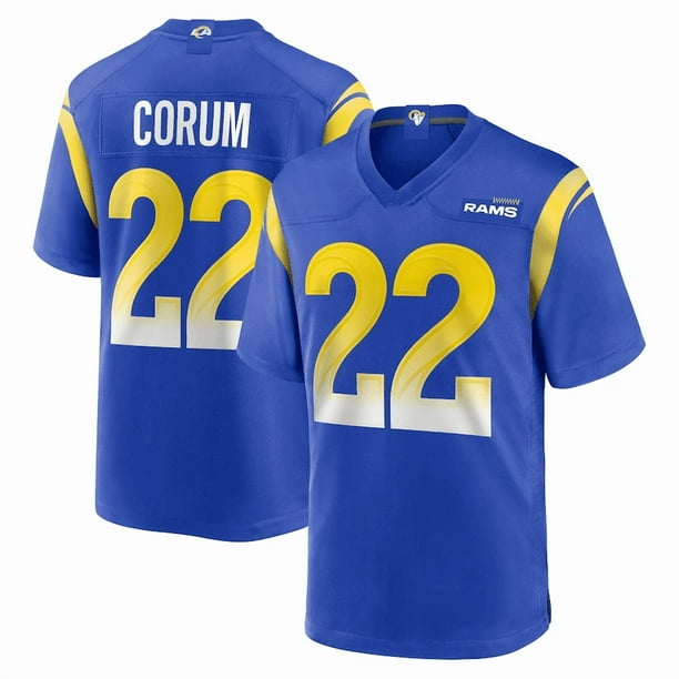 Camiseta de fútbol americano para hombre Blake Corum #22 de