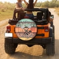 thumbnail image 3 of KAKALAD Camper Happy camping Spare Tire Cover Universal Vehicle Accessories Buckle Car Tools 14”in, 3 of 6