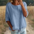 thumbnail image 6 of Women's Short Sleeve Tops Casual Spring Outfits 2026 Trendy Loose Fit Blouses, 6 of 6