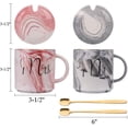 thumbnail image 2 of Tazas De Café Mr And Mrs, Tazas De Café De Mármol De Cerámica De 10 Oz Para El Novio / Esposo Esposa, Ideal Para Despedida De Soltera, Compromiso, Boda Y Pareja Casada, 2 of 3