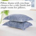 thumbnail image 2 of Premium Quality Vilano Choice Modern Foliage Reverseable Duvet Cover Sets, 2 of 9