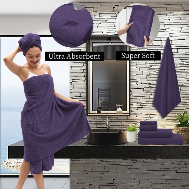 Smuge 4 Pack Extra Large Bath Towels 35x70 Inches, 600 GSM, Quick