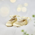 thumbnail image 3 of Toddler Little Girl Champagne Gold Dress Shoes Size 11 - Girl Ballet Flats Wedding Party, 3 of 6