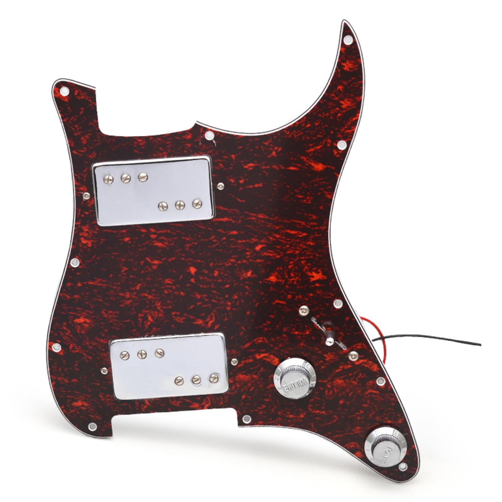 Guitar Pickguard Humbucker Pickups Scratch Plate 3 Ply PVC Construction for Electric Guitar Musicians
