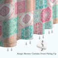 thumbnail image 6 of Pioneer Flower Floral Print Pattern Shower Curtain 72"x84", Bathroom Decorative Shower Curtain Set with 12 Hooks, Waterproof Washable, 6 of 6