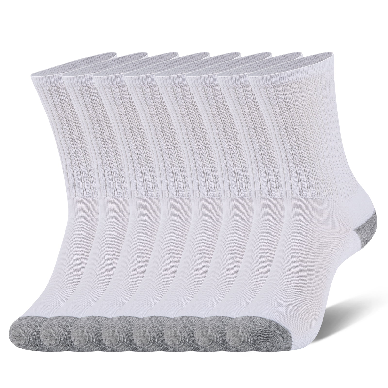 COOPLUS Womens Crew Socks 8 Pairs Outdoor Breathable Comfortable Socks