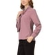 thumbnail image 4 of INSPIRAR CHIC Blusas de Manga Larga para Mujeres Chifón Plisado con Cuello de Lazo Camisa de Oficina L Lavanda Rosa, 4 of 7