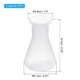 thumbnail image 2 of Unique Bargains 50ml Plastic Erlenmeyer Flask, 1 Pack Wide Mouth Conical Flask for Laboratory, Clear, 2 of 6