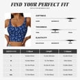 thumbnail image 6 of Vsdgher Nautical Anchors Print Women Sleeveless Athletic Tank Top Built-in Bra Camisole Sports Vest for Yoga Running Fitness Exercise with Removable Pads, 6 of 8
