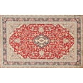 thumbnail image 1 of Ahgly Company Machine Washable Indoor Rectangle Traditional Brown Area Rugs, 7' x 9', 1 of 7
