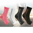thumbnail image 5 of 2 Pairs Plantar Fasciitis Foot Compression Sleeves for Injury Rehab & Joint Pain. Ankle Brace - Instant Relief & Support for Achilles Tendonitis, Fallen Arch, Heel Spurs, Swelling & Fatigue/Black B, 5 of 8