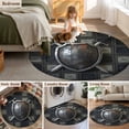 thumbnail image 5 of Round Rug 4Ft Washable Non-Slip, Farmhouse Shields Circle Area Rugs for Living Room Bedroom, Modern Vintage Shabby Chic Plaid Indoor Floor Mats Carpet Runner for Home Decor Aesthetic, 5 of 8