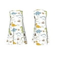 thumbnail image 7 of Honeii Dinosaur Print Women's Sleeveless Dress, Loose Fit Casual Dress for Women, Summer Fashion Dress, 7 of 7