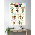 thumbnail image 2 of Classroom Rules Cute Principle Student Back To School Poster Wall Art, Modern Wall Decor For Living Room Bedroom, 16x24 UNFRAMED, 2 of 3