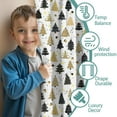thumbnail image 3 of Blackout Kids Curtains,Gold Christmas Tree Pattern Childrens Insulated Curtains Set Of 2,Bedroom Essentials,Toddler Room Decor 42"x84", 3 of 5