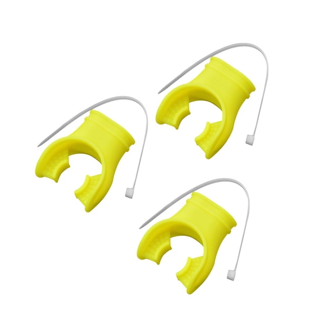 tamizeot Régulateur de Plongée Embout Universel pour Plongée avec Attache Régulatrice Jaune Jaune 4.8x5.5x2.9cm
