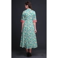 thumbnail image 3 of Bimba Leaves Women Casual Shirt Dress Print Party Mid-Calf Swing Dress-XX-Large, 3 of 5