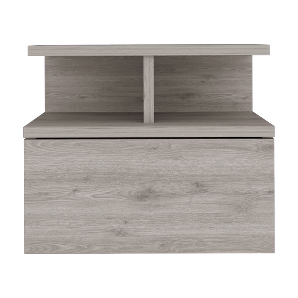 CoSoTower Floating Nightstand Flopini, One Drawer, Light Gray Finish